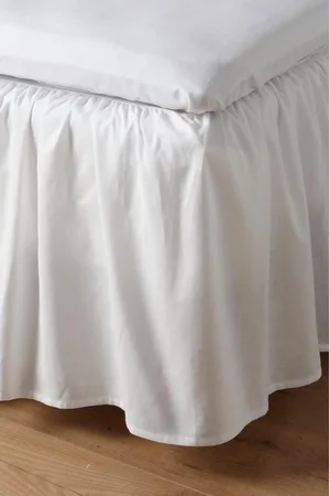 Merkloos Volant-bedhoes 45 cm bio-kwaliteit - Zack Corner Bed Skirt