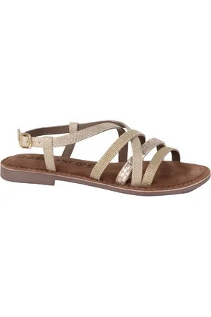 Lazamani Zuri Dames Sandalen Gold