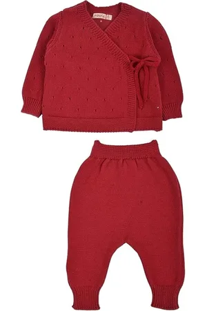 Merkloos Minora Newborn Baby Kleding Set - Jongens en Meisjes - 2 Delig pakje - 3/6 Maanden- Kraamcadeau - Babyshower-Newborn overalls winter