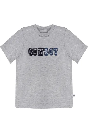 Ducky Beau Shortsleeve Grey Melange - Baby Shirt - Korte Mouwen - Jongens