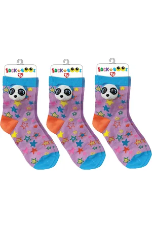 TY Sorprese The Kids - Kindersokken - 3 paar - 4-10 jaar oud - One size fits all - Panda - Cadeau - sokken