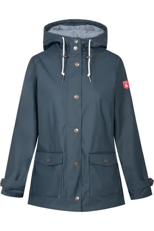 Derbe Donkerblauwe dames regenjas Pensby Fisher van XXL