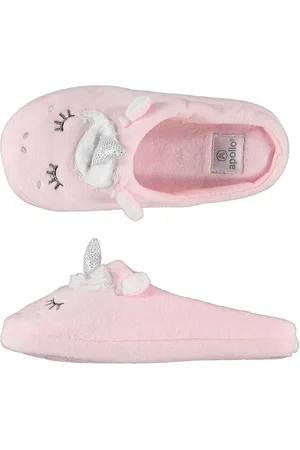 Apollo Meisjes instap slippers/pantoffels eenhoorn maat 35-36