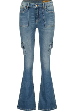 Raizzed Jeans Sunrise Cargo R124awd42013 Rd02 Mid Blue Stone Dames