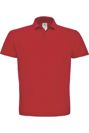 B and C Unisex Polo korte mouwen ID.001 merk maat 4XL