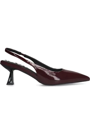Sacha Dames - Bordeaux lak slingback pumps