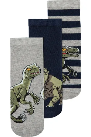 NAME IT NMMNEPTUN JURASSIC 3PK SOCK NOOS VDE Jongens Sokken