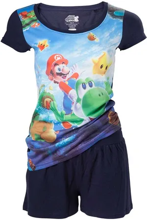Nintendo Mario and Yoshi All Over Printed Shortama