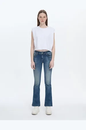 LTB Fallon Dames Flared Jean - Donkerblauw - Darla Wash