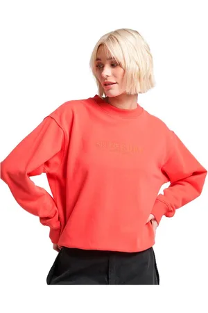 Superdry Embroidered Loose Sweatshirt Roze S Vrouw