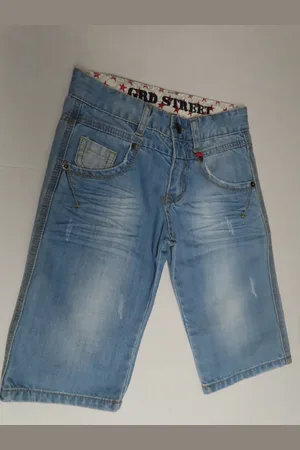 Merkloos Bermuda - Jeans - Jongens - bleek blauw - 6 jaar 116