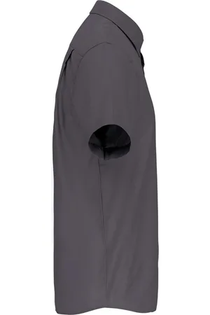 Kariban Heren non-iron micro sergé overhemd korte mouwen K539 - - XL