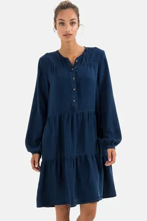 Camel Active Getailleerde jurk gemaakt van zuivere TENCEL™ Lyocell