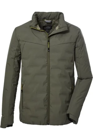 Killtec Heren winterjas - winterjas padded/gewatteerd heren - olijf - 39692 - maat M