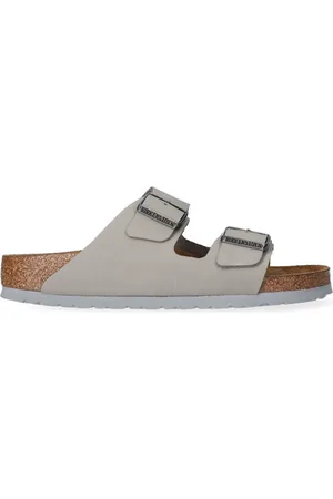 Birkenstock Arizona Dames Slippers Dove Gray Narrow-fit | | Nubuck |