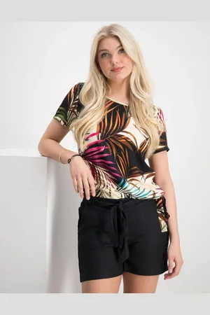 Geisha Top Off-WhiteBlack