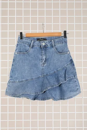 Merkloos Jeans rokje voor dames - maat M (38)