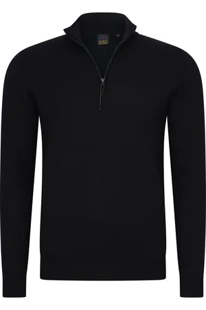 Mario Russo Half Zip Sweater - Trui Heren - Sweater Heren - Coltrui Heren - L