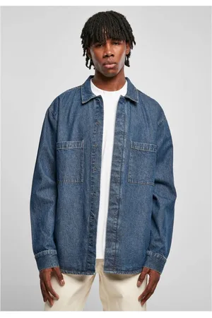Urban classics Oversized Denim Pocket Shirt Overhemd - XL