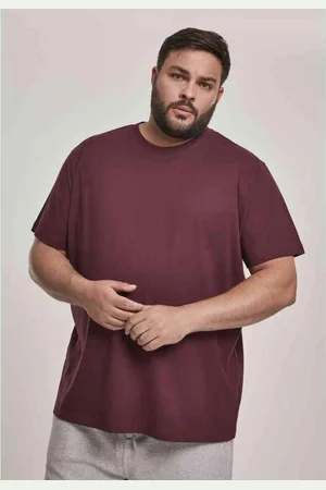 Urban classics Basic Heren T-shirt - S - rood