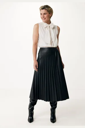 Mexx Blouse Mouwloos Met Strikkraag Wit Dames