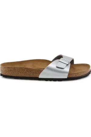 Birkenstock Madrid BF Silber Narrow Dames Slippers -