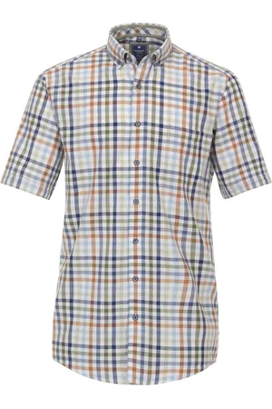 Redmond Overhemd - heren - Regular Fit - korte mouw - geruit - maat XL