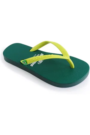 Brasileras Slippers Kinderen- Groen Geel- 29/30