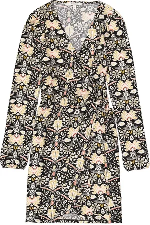 Garcia Dames All over print Jurk Zwart Long mouw