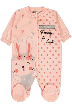 Civil Baby pyjama meisjes - Babykleding - Bunny is love