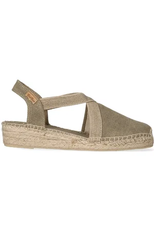 Toni Pons Verdi-V Dames Espadrilles Caqui | | Canvas |
