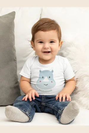 B and C Kinder T-shirt Nelly Neushoorn, maat 1-2 jaar