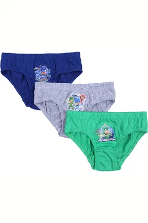 Produkt 3x Pyjamers marineblauw, grijs, groen jongensbroekje