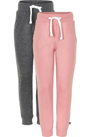 Minymo Joggingbroek Jongens Katoen /roze 2-delig Mt 98