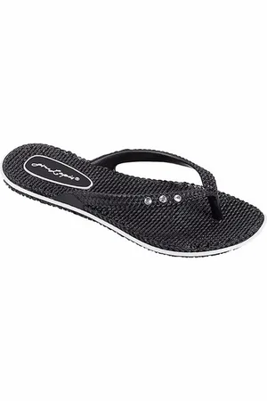 Fashy Dames teenslippers met glitters antraciet 37