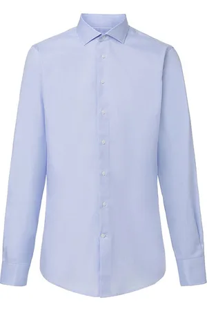 Hackett Poplin Slim Bc Lange Mouwen Overhemd Blauw S-M Man