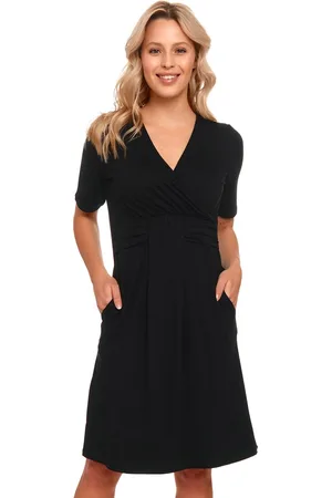 Doctor Nap Nachthemd Bamboe | Nachtjapon Dames | Borstvoeding Nachtkleding | Zwangerschap Nachthemd Korte Mouw | TCB.9116 S
