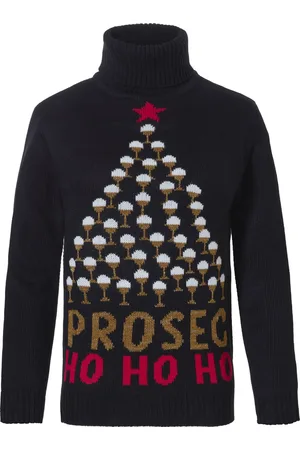 Apollo Dames Kersttrui Coltrui Zwart Prosec Ho Ho Ho