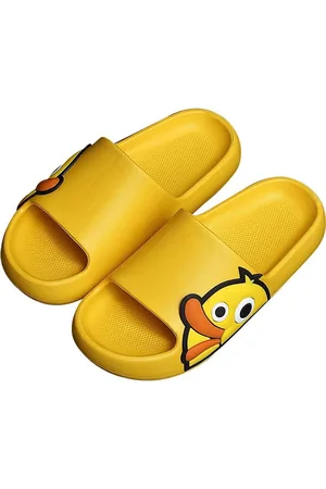 Merkloos Grappige slippers bad eenden - Badslippers - Voor binnen en buiten - Unisex - Cartoon - Goede kwaliteit