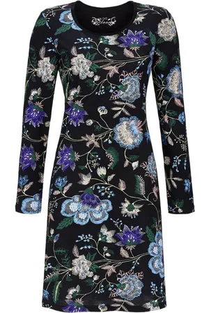 Ringella – Winter Flowers – Nachtkleed – 4551001 - Black