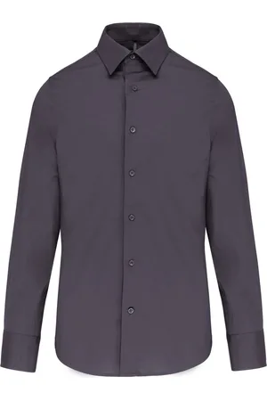 Kariban Getailleerd heren non-iron overhemd lange mouwen K522 - - XL