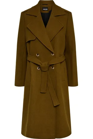 Pieces® PCNIKA LONG TIE BELT TRENCHCOAT Dames Trenchcoat