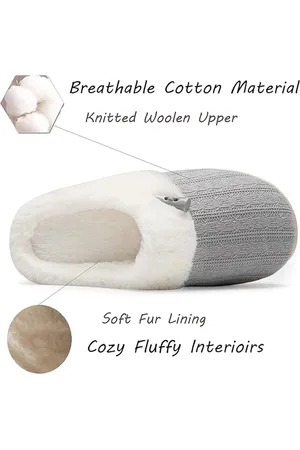Merkloos Warm winter slippers -Dunlop women