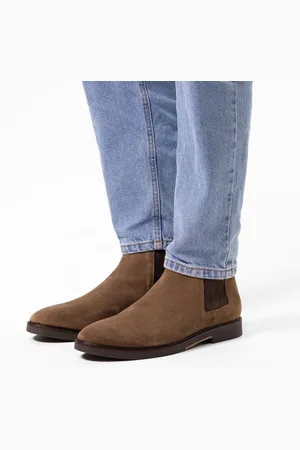 Manfield Heren - suède chelsea boots