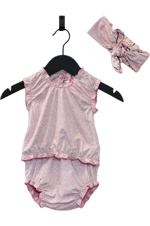 Ducksday Omkeerbare tankini met haarlint - voor meisjes - UPF 50+ - Driedelige zwemset - Rosie