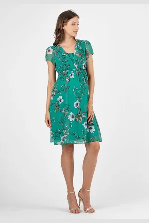 Attesa Zwangerschaps- en voedingsjurk Rebecca met bloemen print