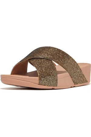 FitFlop Lulu Cross Slide - Glitterball