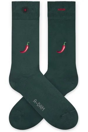 A-dam Red Pepper - Sokken - Sok - Biologisch Katoen - Vegan - Cadeau voor hem en haar - Heren en Dames - Groen - 36-40
