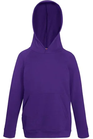 Fruit Of The Loom Kinderen Unisex Lichtgewicht Sweatshirt Met Capuchon / Hoodie
