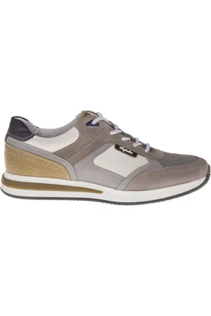Australian Footwear - Clint Sneakers Wit - White-Grey-Beige - 44